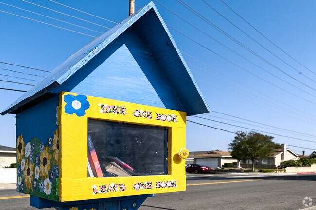A Little Community Library on Van Buren Street in Placentia.