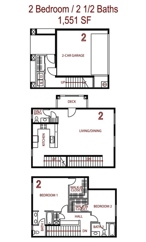 2BR/2.5BA - Winfield Terrace