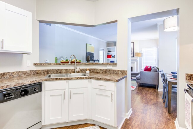 Open Floor Plan Kitchen Area - Reflections on Sweetwater Apartments