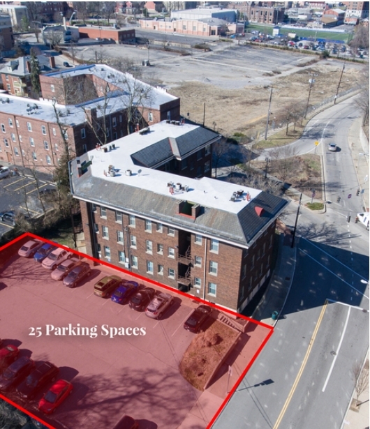 Parking Lot Aerial - 2558 Woodburn Ave