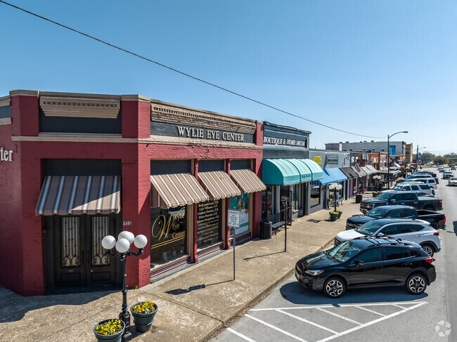 Make an eye appointment or shop for thrifty items in Downtown Wylie.