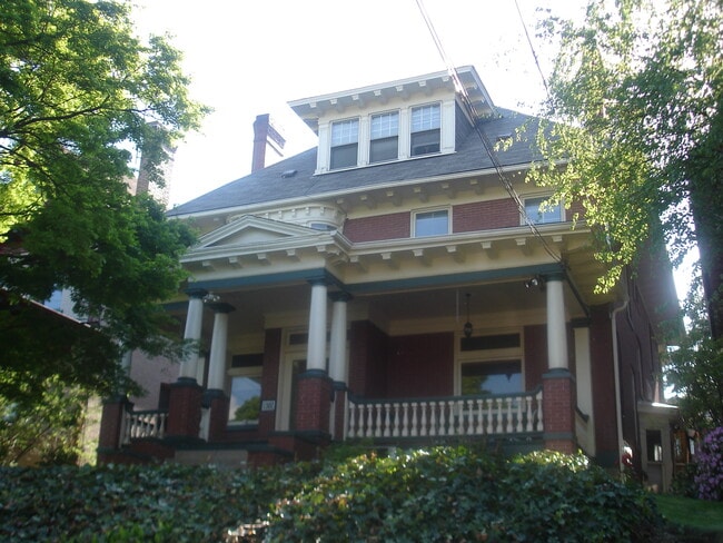 Exterior of residential home - apt is on 3rd floor (where the 3 windows are) - 1360 Denniston St