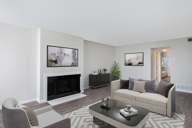 This photo is virtually staged with furniture - Countrywood Apartments