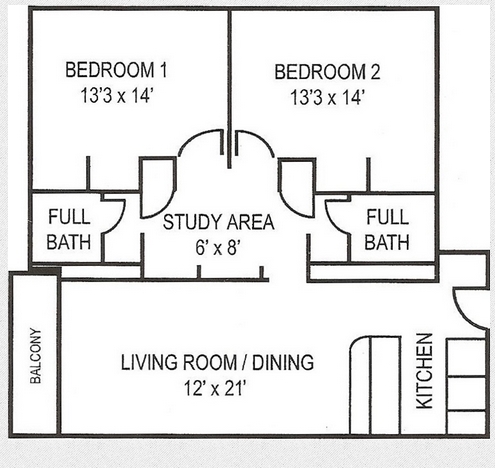 Dos habitaciones estándar - The Collegian