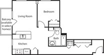 1 Bedroom F