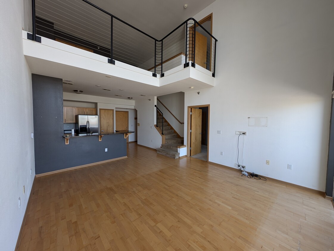 View of loft from living room area - 2121 S Kinnickinnic Ave