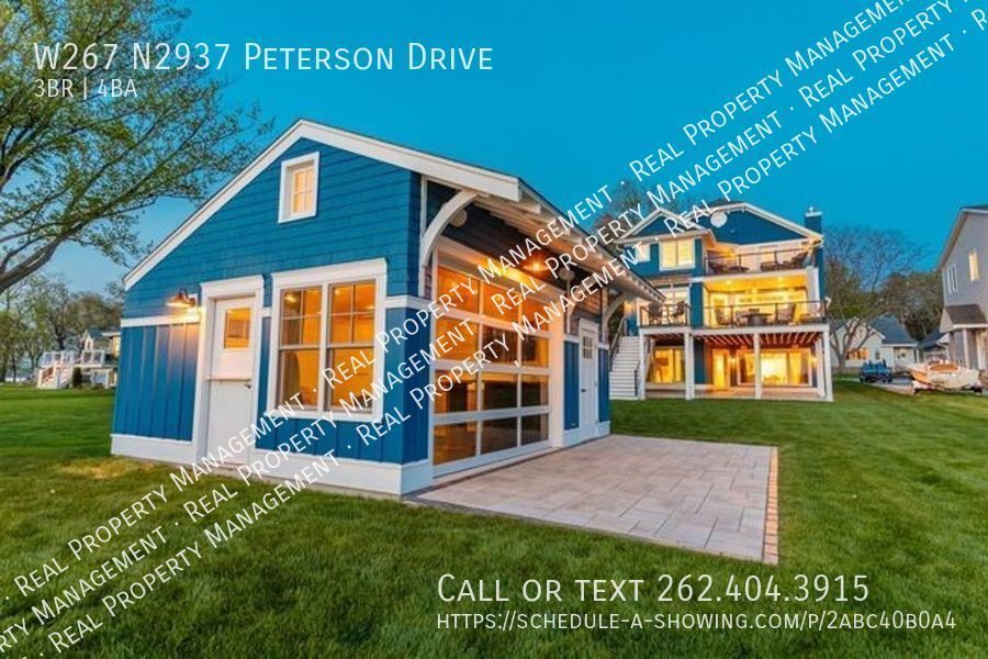 Stunning Home on Pewaukee Lake, Full furni... House Rental in Pewaukee, WI