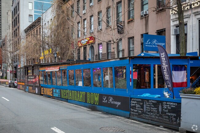 Enjoy a bite to eat at the Historic Restaurant Row in Time Square.