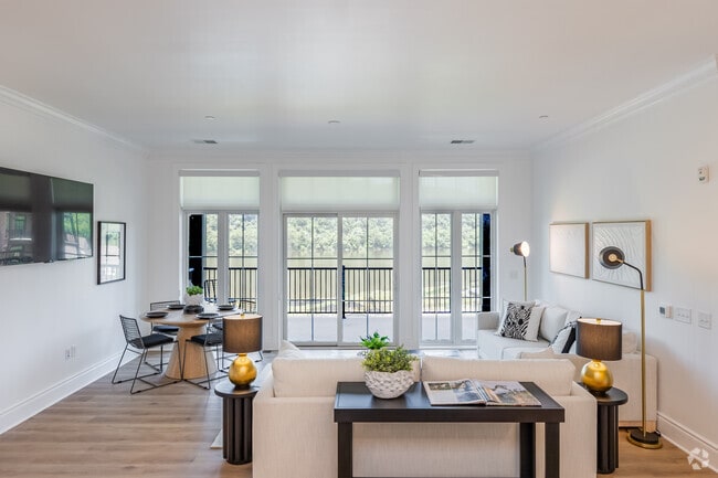 2BR, 2BA - 1,256SF - Living Room - The Brooks