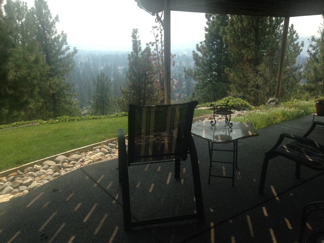Private front deck with view underneath homeowners' porch. - 3003 W Horizon Ave