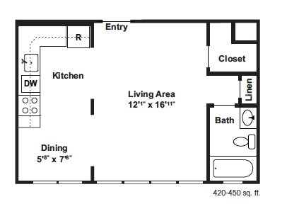 Estudio - Hillside Apartments