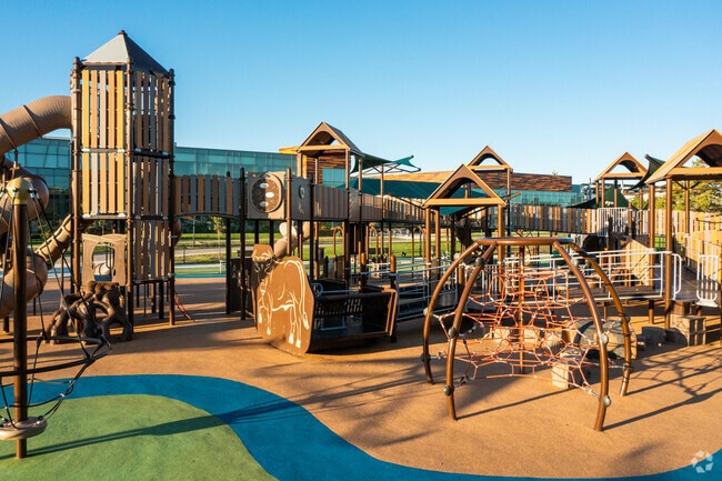 Wild West Playground in West Jordan neighborhood, Utah.