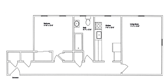 1HAB/1BA - Trumbull