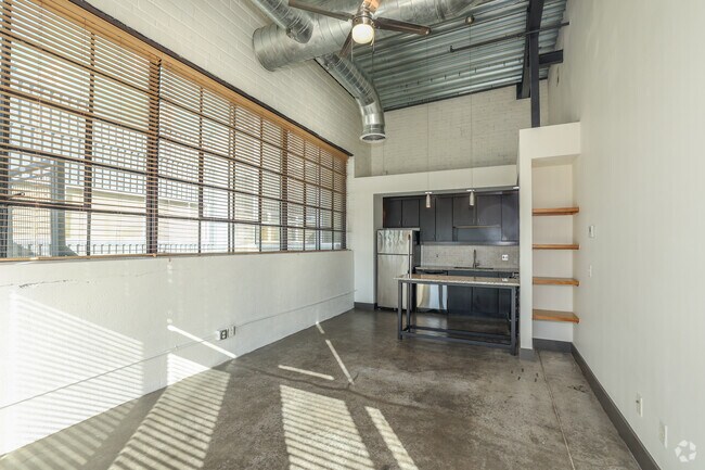 2 habitaciones, 2 baños, 842 pies cuadrados, sala de estar y comedor - East End Village Lofts and Penthouses