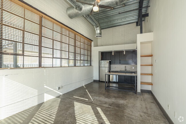 2BR, 2BA - 842SF - Living and Dining Area - East End Village Lofts and Penthouses
