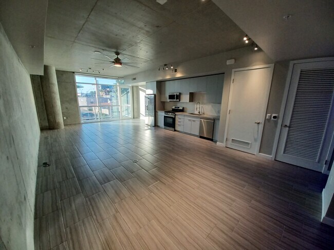Kitchen / Dining Area Wide View from Sleeping Area - 608 S 3rd St