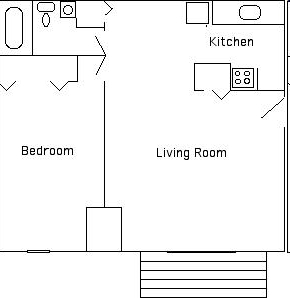1BR/1BA - Oak Crest