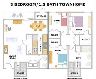 Plano de planta - Greentree Apartments