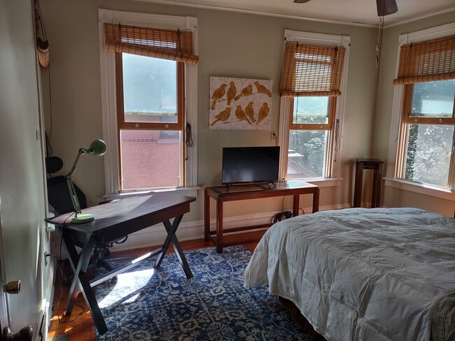 large windows, hardwood floors, and 2 closets - 363 Laurel St