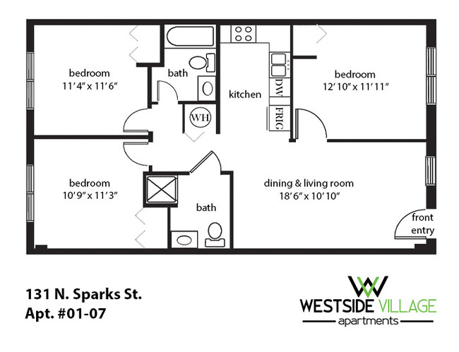 Plano de planta - Westside Village Apartments