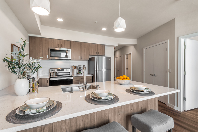 Kitchen Island - Marquee Apartments