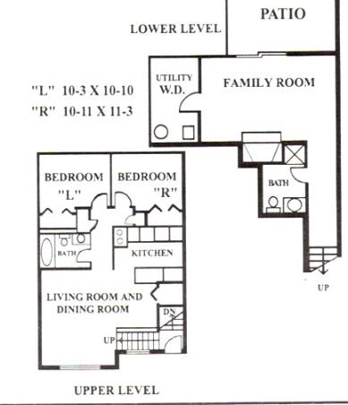 Nivel dividido - Natchez Trace Apartments