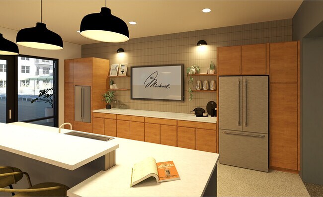 Representación de una cocina comunitaria - The Michael at GVX