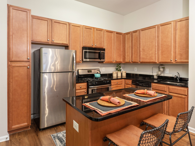 Cocina del apartamento - The Point at Monroe Place