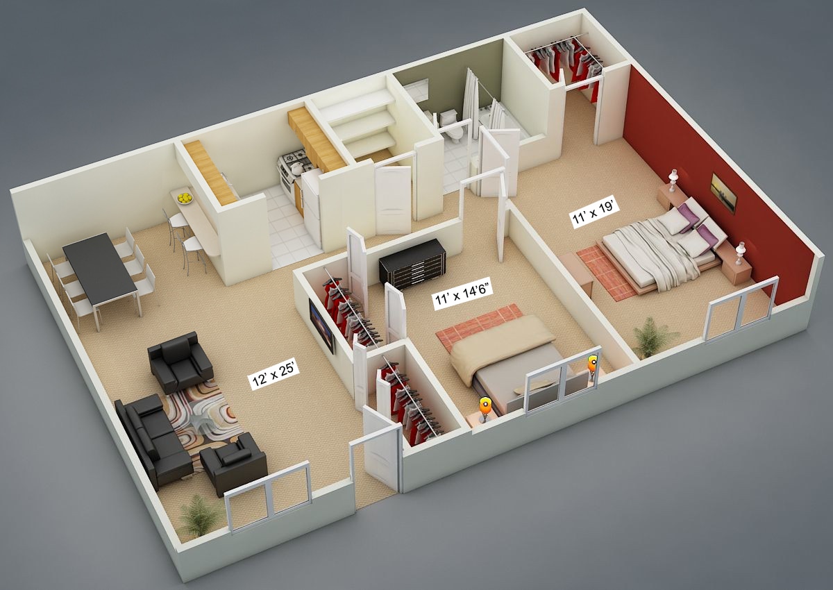 Willowood Apartments – 2 Bedroom/1 Bath