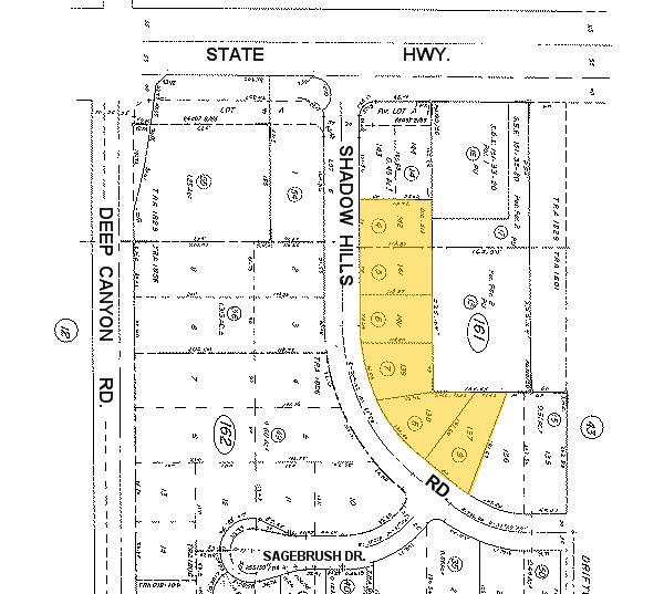 Mapa de la parcela - Shadow Hills Apartments