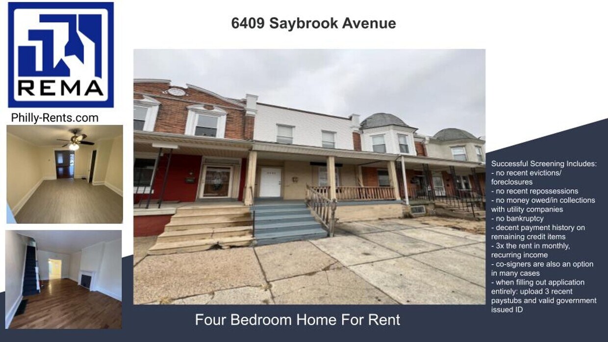 6409 Saybrook Ave, Philadelphia, PA 19142 House Rental in Philadelphia, PA