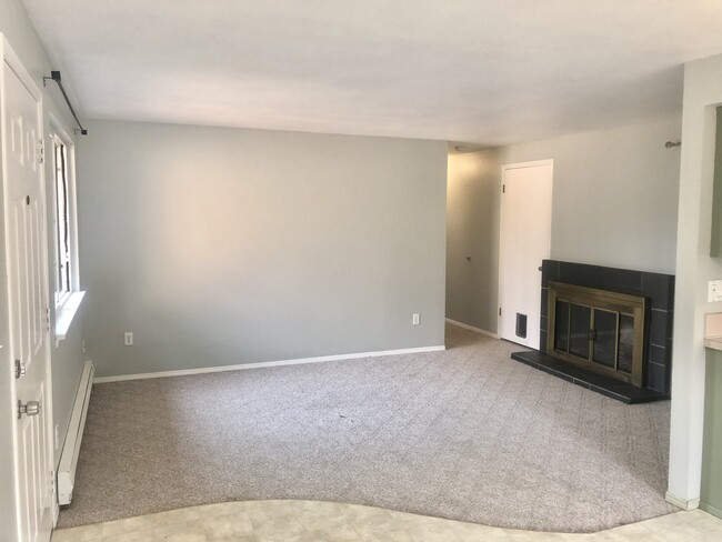 Living room with wood burning fireplace - 1947 Union Ave SE