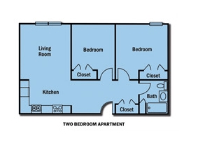 2BR/1BA - Port Watson Commons Apartments