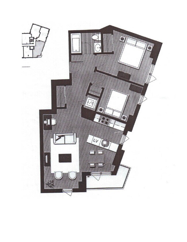 Plan d'étage - 125 Ontario E
