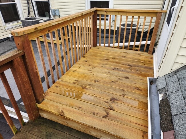Deck at Entry Door - 138 Main St