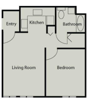 1HAB/1BA - Haven Towers