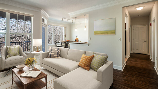 Living Room with Hard Surface Flooring - Quarry Hills