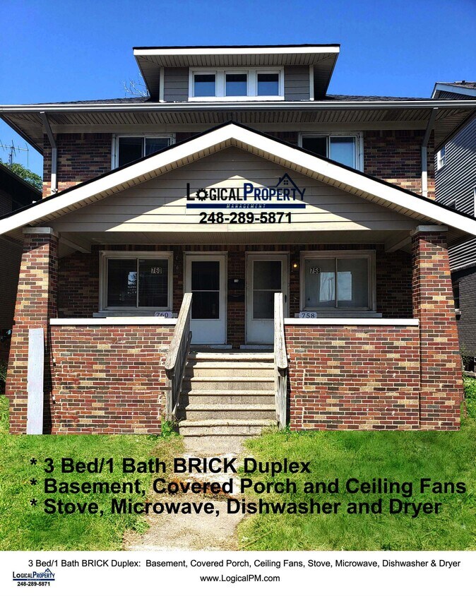 Primary Photo - 3/1 BRICK Townhouse w/Bsmnt,Stove,Fridge,M...