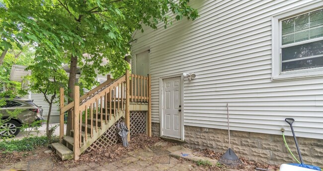 Unit 2 entry and laundry room entry. - 1837 Beal Ave