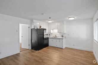 Kitchen + living room - The Grove Apartments