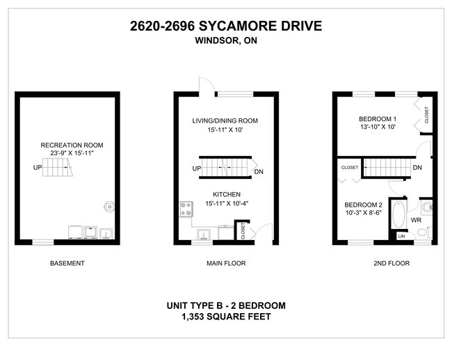 Plan d'étage - 2620 Sycamore Dr