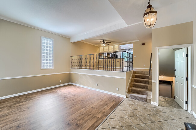 Split level living room up to dining area and kitchen - 6256 Shoup Ave