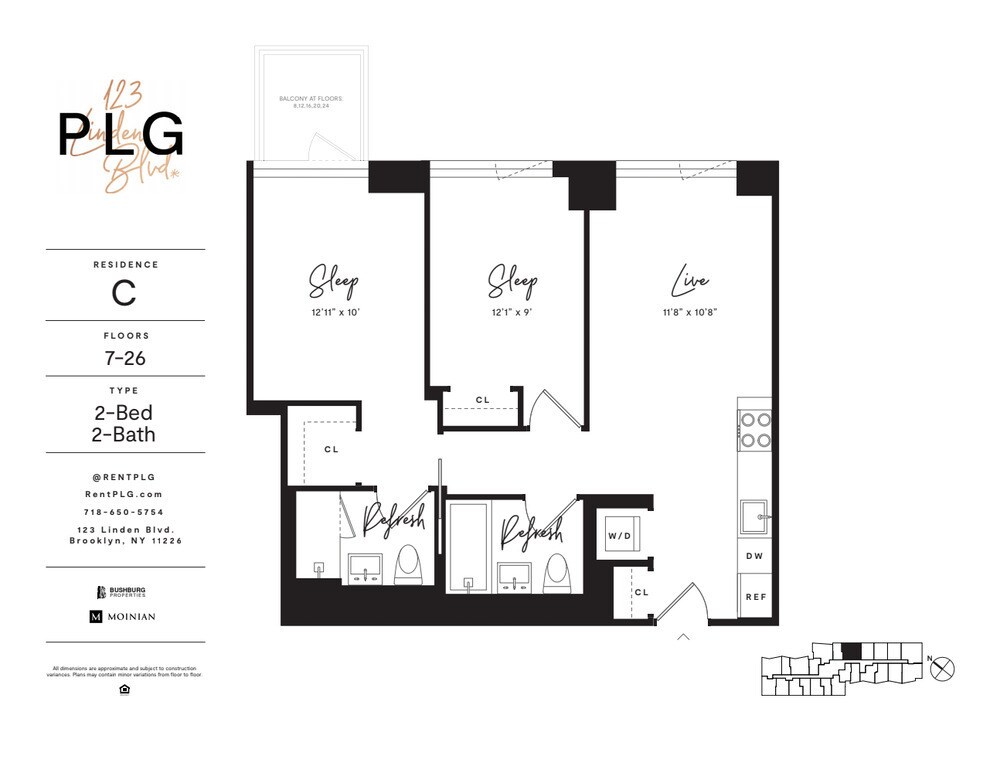 123 Linden Blvd Unit 22C, Brooklyn, NY 11226 Apartment for Rent in