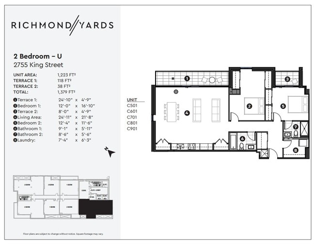 2755 Kings St 2 Bedroom - U - Richmond Yards