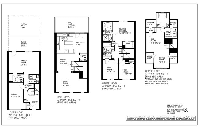 Floor Plans - 2022 N Culpeper St