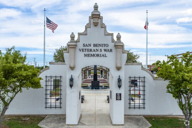 The San Benito Veterans' War Memorial is located at 151 E. Rowson St.