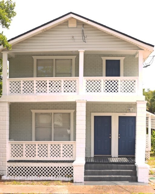 Front of duplex. Unit is upstairs - 738 Jessie St