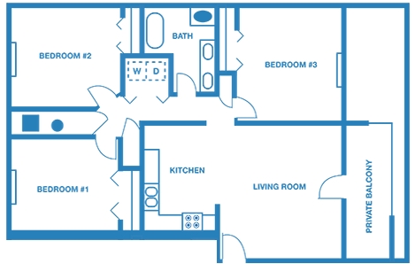 Plano de planta - Chateau Royale Apartments