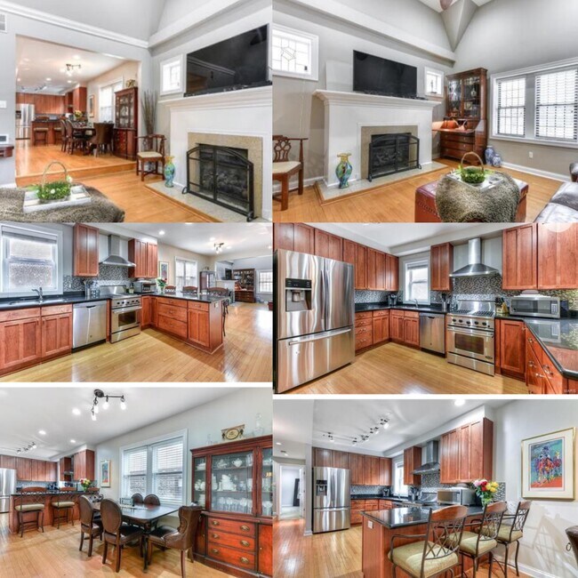 Kitchen, living room and dining room - 404 S Hanley Rd