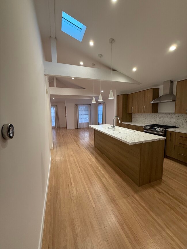 Island Kitchen, Nest thermostat, Oven with Range - 1156 S Highland Ave